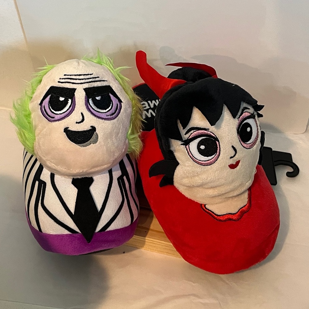 PICK 2/$15.00
Fun Character Slippers - Red and Purple